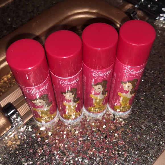 New Disney Princess Belle Lip Balm Set - Raspberry - Picture 7 of 15